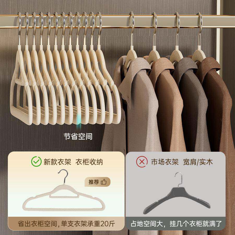 架用挂衣衣架衣子100个学生宿舍家防肩角防滑无KVP痕晾挂晒衣服撑
