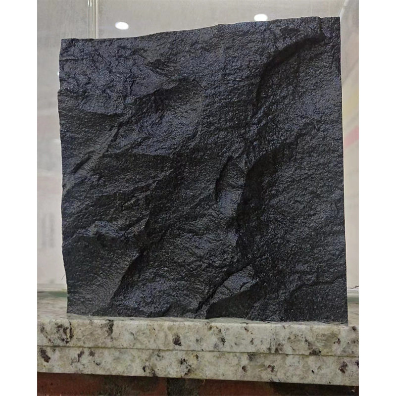 福顶黑金砂花岗石窗台石芝麻黑石材家装别墅天然石地板楼梯踏步石