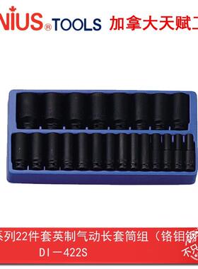 2Geniu天赋工具1/21s.5mm系列22件套英制6角气