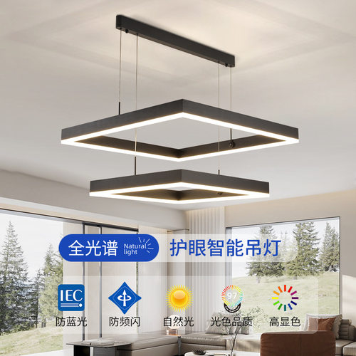 客厅灯大气主灯北欧现代轻奢吊灯餐桌艺术极简别墅镂空创意吊灯