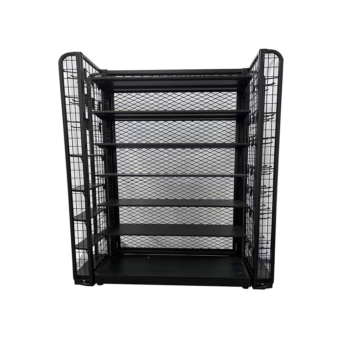 [厂家直供连VBT]便利超蜂锁便利店货板架阶梯型层精品市背网货架