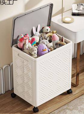 翻盖叠箱收纳箱家用大量衣物被子整理玩具娃娃ZRF容折收纳折叠储