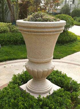 欧式花园林然天石头花盆别墅户外公园HP200720小区门口水培摆钵件