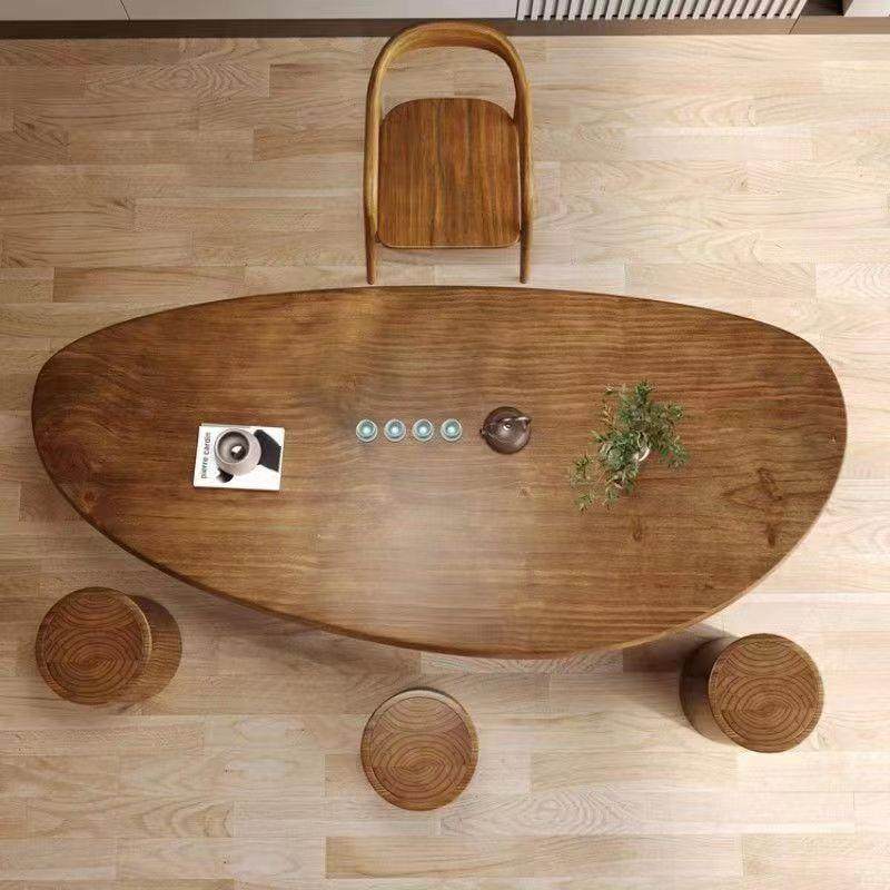 胡色全实木茶桌组合弧WWW形木茶台客厅家用桃茶几原阳台椅泡茶桌,商业/办公家具,茶台/茶桌,淘宝优惠券,粉丝福利购,淘宝优惠卷