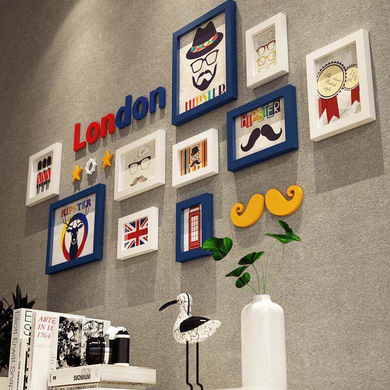 包邮【2181卡纳西实相框创意照片墙/相格】CEH木框墙/相框组合