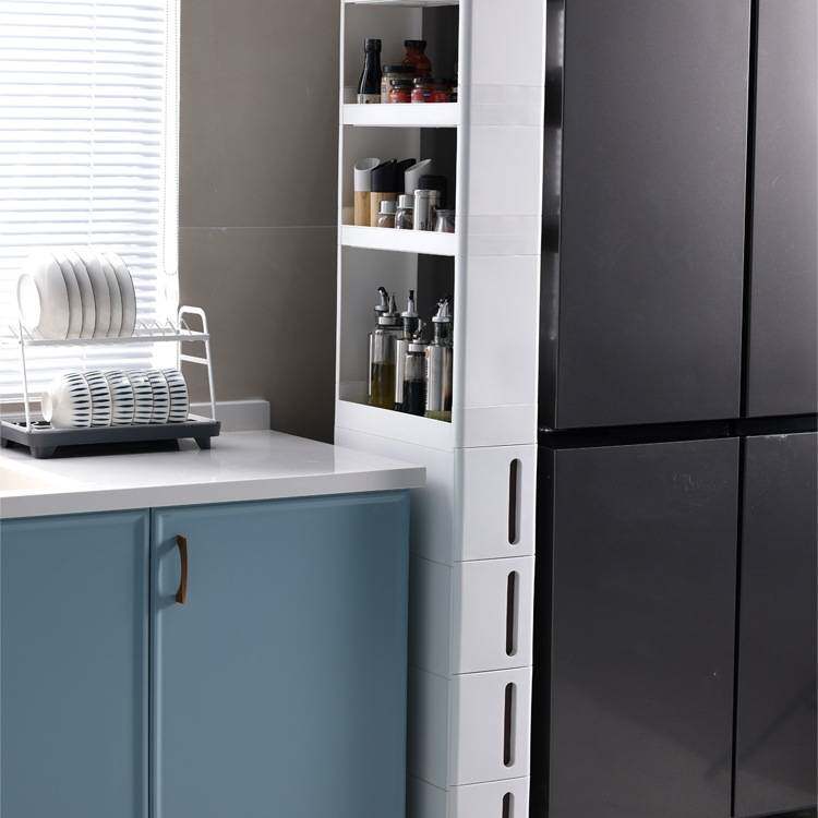 夹缝收纳柜抽屉冰箱侧边储物缝隙窄缝收纳架卫生间浴室厨房置物架