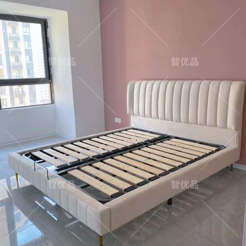 L床架排骨架可折叠.81米加7厚板实NRA床木双人1.5米龙骨钢架定制