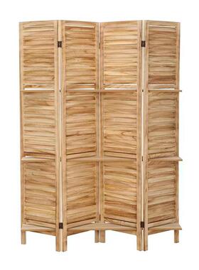 玄关隔断实木百叶屏风现在帘简轻约屏奢客厅XVP实木格栅隔断风装