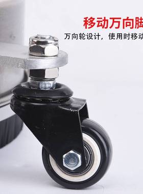 不锈钢洗地盘物业清洗路面4000psi三脚轮水扫帚15英寸洗地刷1/4