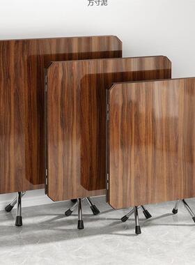 餐桌新款折桌子RLI桌面正形圆形饭桌家用出租屋小型叠方简易实用