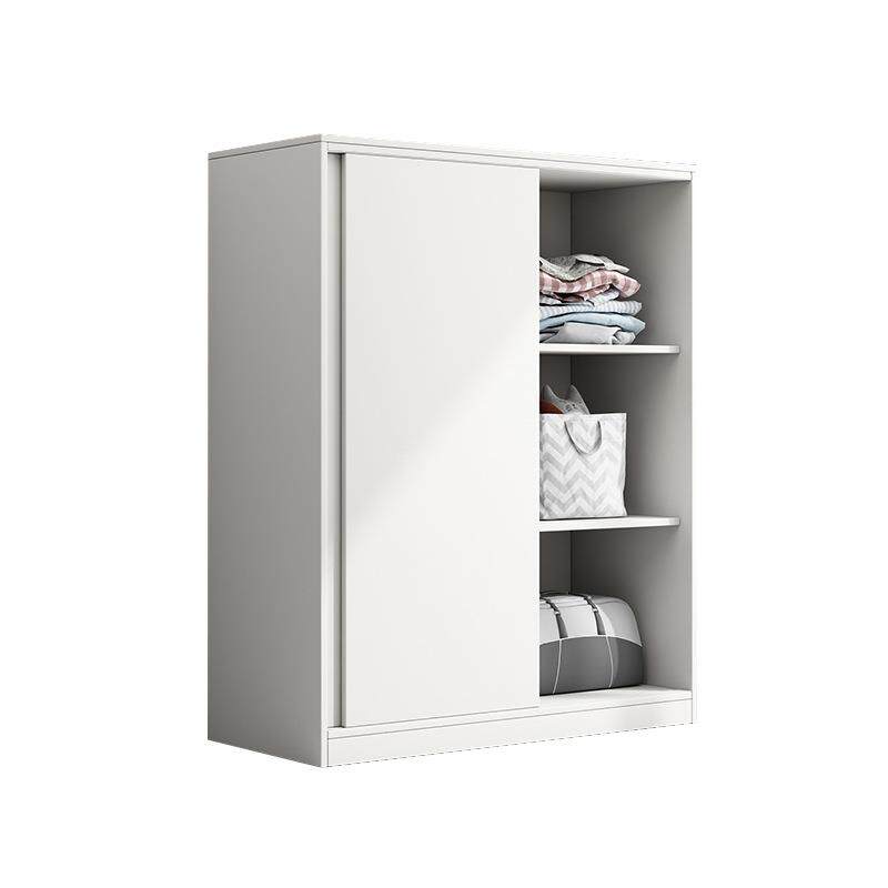 实家木儿童衣柜卧用室推拉门简收约现代小户型移门衣橱IHJ纳柜子