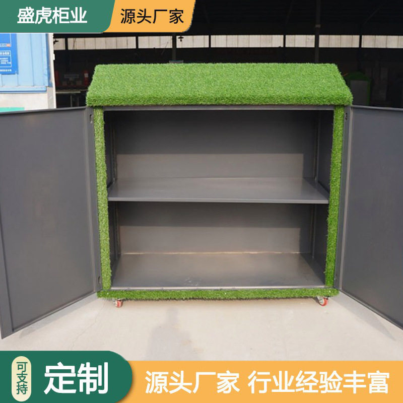 幼儿园涂鸦积木玩具收纳材料柜绘画涂鸦黑板柜室外防雨置物柜