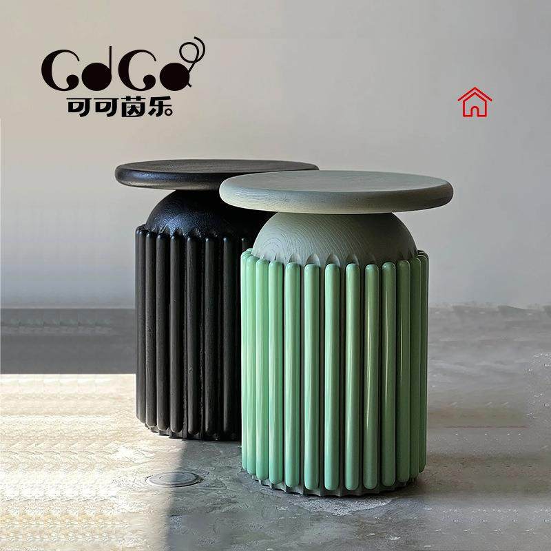 创意实木角简约茶墩子边几几圆几形001原木用客家厅矮凳床头柜设,住宅家具,茶几,淘宝优惠券,粉丝福利购,淘宝优惠卷