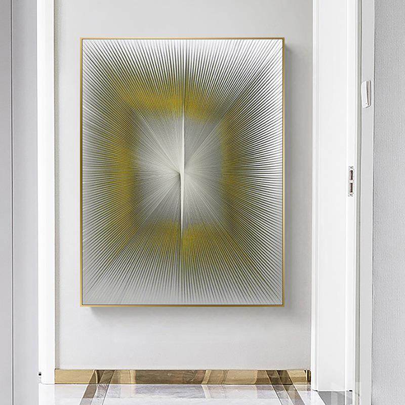 现代纯手PFM皮革拉线立体工实物画客厅玄关装饰挂画间酒板店工艺