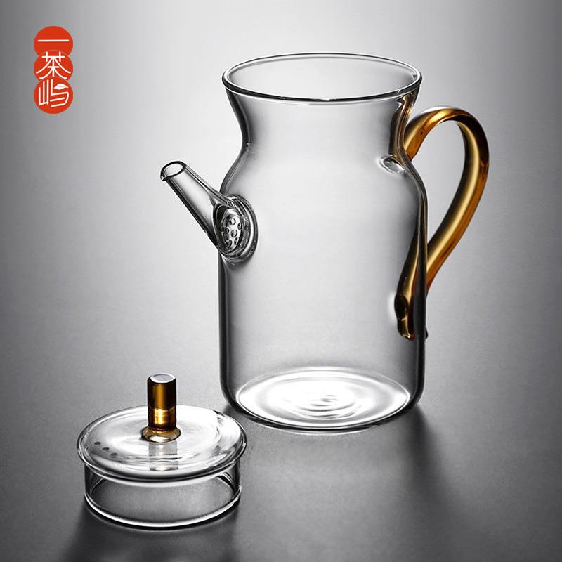 带过滤古宋绿茶壶日式执仿壶A00茶具泡红茶器透明号醒酒壶玻小璃