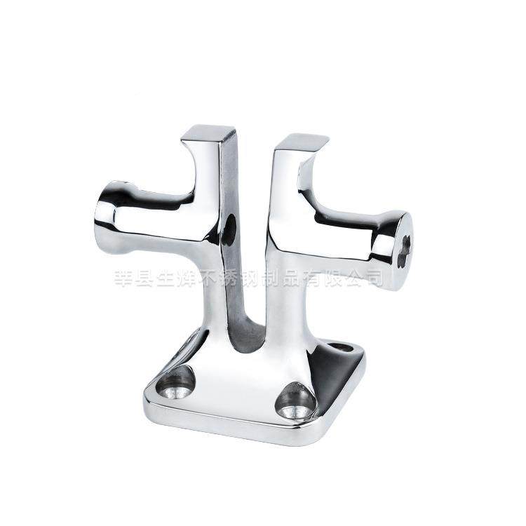 316不锈252钢缆桩缆止链桩止器链十羊角索栓字缆桩系船柱码头桩