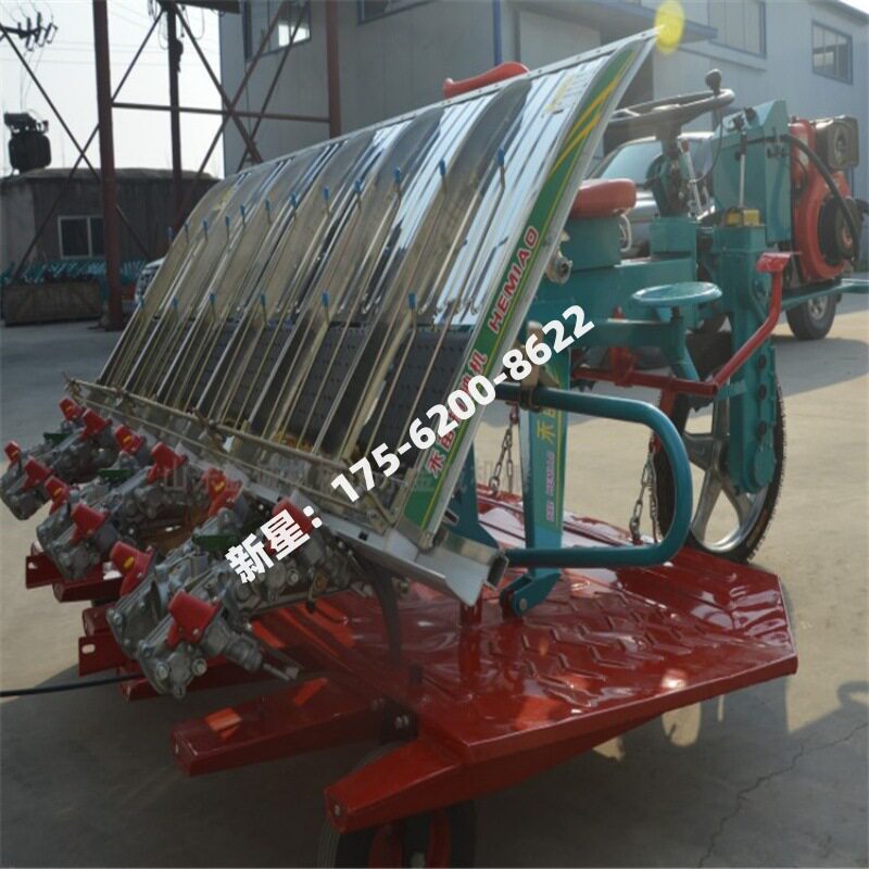 新型插秧机手扶式4行6行乘坐式6行8行水稻秧苗深田专用高速插秧机