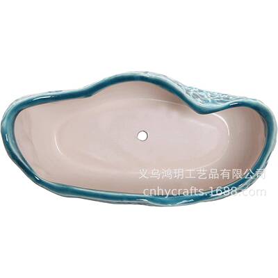 仿饰真LWM多肉花盆陶瓷创意个性肉植物花盆陶多瓷肉花盆多田园装