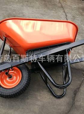 美洲澳洲深斗大斗独轮手推车 WB8614 园林农场手推工具车