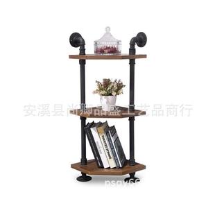 直厂家供置饰物架墙角置物欧式工业风做旧装挂实木壁墙壁置物架