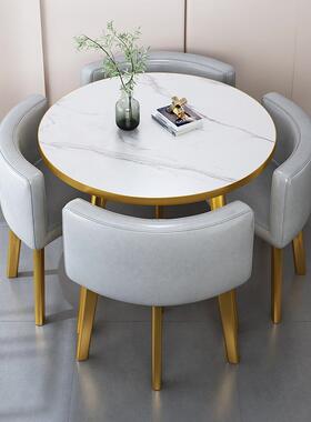 简约办公椅组合餐桌桌家120401用小户店型饭桌商面洽谈桌椅组合接