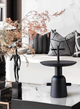 现代简约实木创24743意盘盘摆件售楼部样板房客果厅桌茶几家居托