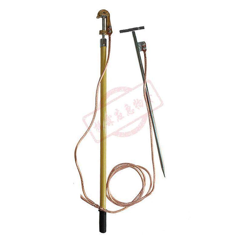 10KV高压户外路铜质挂钩压紧式接地线猴头螺接地棒线用接地420旋