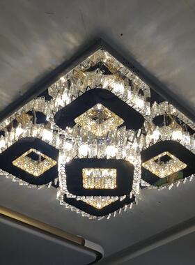 厂不直XVZ销LED锈钢线割水晶灯现家代简卧室书房灯餐约厅灯