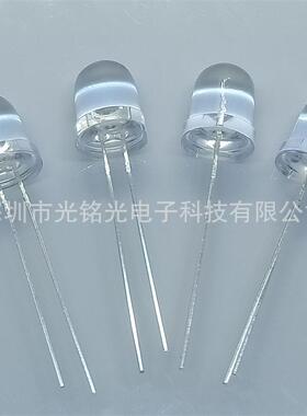 F88直mm暖白长脚LED光DQE二极管圆头/暖发白光插灯珠颜色支持定作