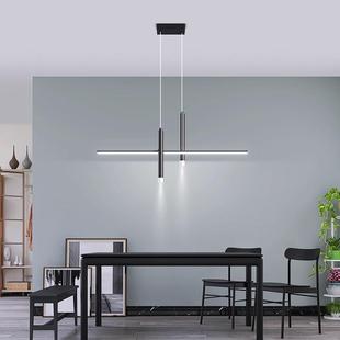 简约风餐厅饰吊2205年新款 极简一字长条灯灯简约现代PXT创意吧台