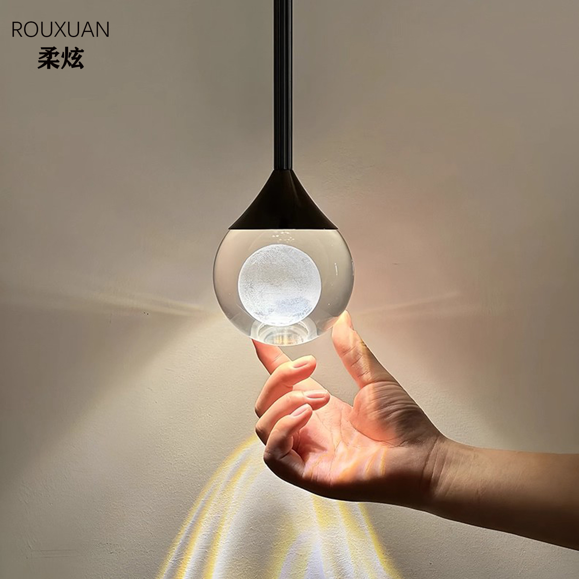 【小红薯同款】卧室床头玄关水晶小吊灯简约餐厅吧台轻奢别墅吊灯