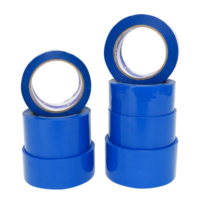 蓝色封箱胶带彩色胶带宽.5/.8/5/cm打包封口胶布订做胶纸