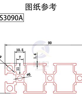 工业铝型材国标3090铝合金工作台铝材框架流水线自动化设备框架