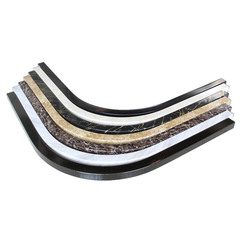 浴室弧形挡水条基石淋浴房扇形防水条PVC卫生间L型地面隔断阻水条