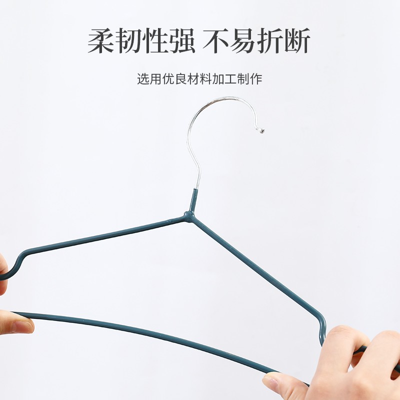 防滑不锈钢衣架子挂衣晾衣家用吊带儿童学生宿舍衣架衣柜专用加粗