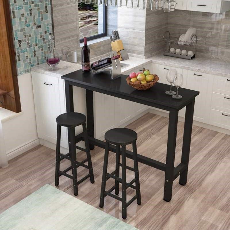 店高脚奶茶组合桌吧台隔断家用吧台客厅长桌子桌椅条桌靠墙窄阳台