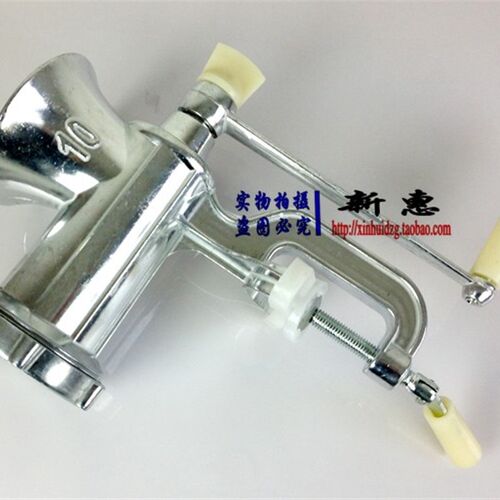 大号10号铝合金多功能绞肉机手摇碎肉机手动灌肠机磨粉机压面机