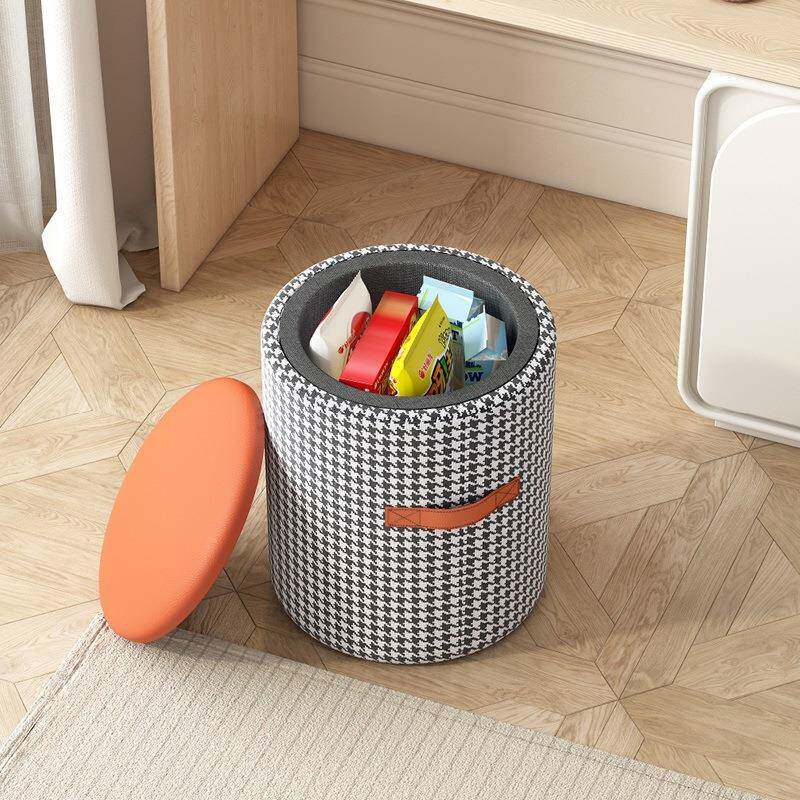 化妆凳家用梳妆台DZE凳甲子现代卧可纳收凳室客厅轻奢椅简约美矮