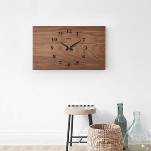 xyt黑胡桃桃木钟电表箱饰装画遮挡箱上翻盖时钟481遮电胡箱的挂简