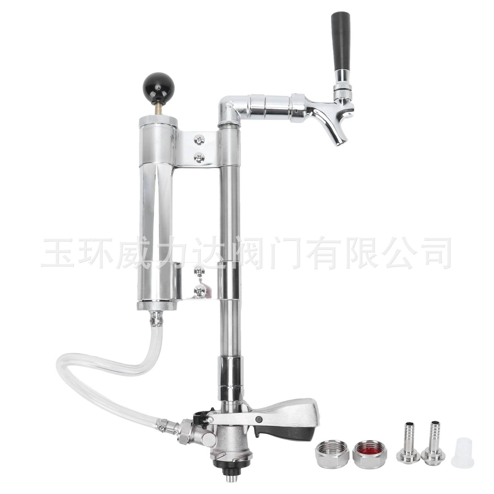 厂家直供 S型D型8寸手动打气泵款啤酒加压气筒户外打酒器