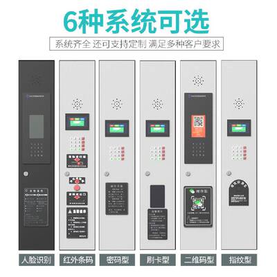健身房智ssw-5545能更衣柜浴室换衣刷柜存寄柜储扫物柜卡人脸识别