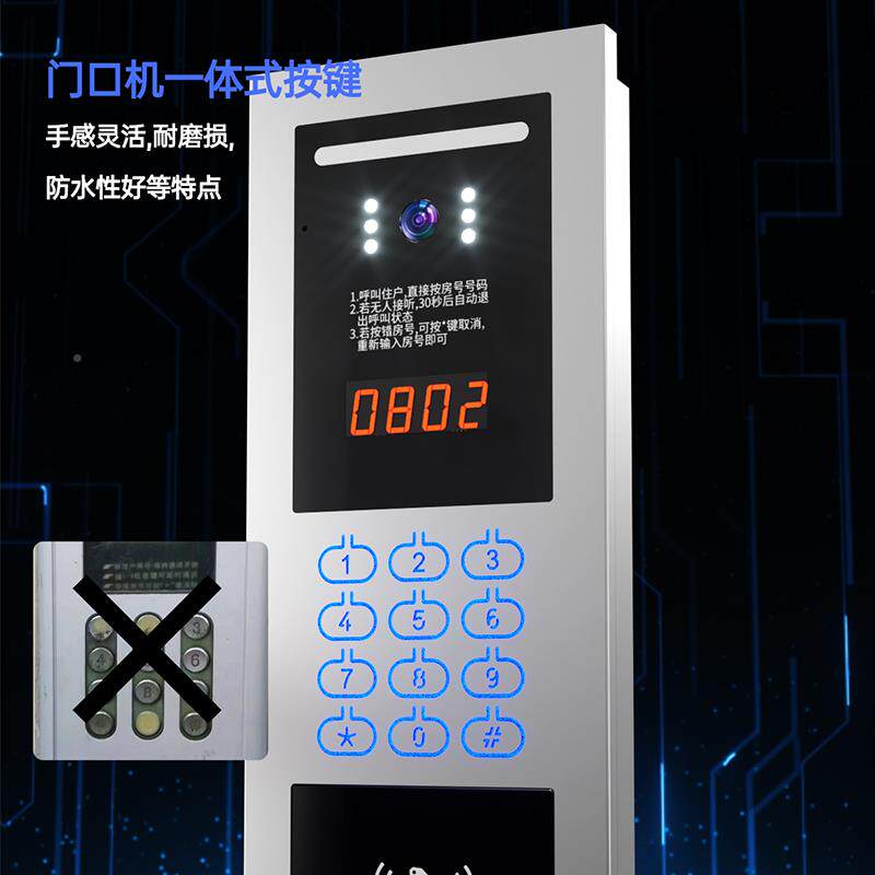 可视对讲门禁系统楼宇机小区铃支架智能门饰配件HTA-3001室内别装