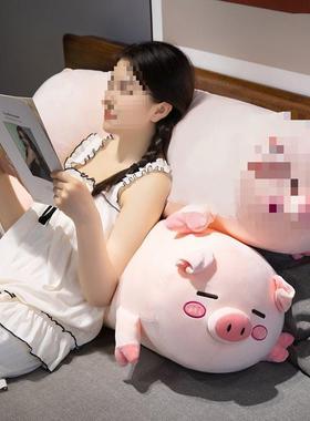 猪猪长条靠XMV枕抱女生枕睡觉床上夹腿侧通睡枕头男生款靠枕床头