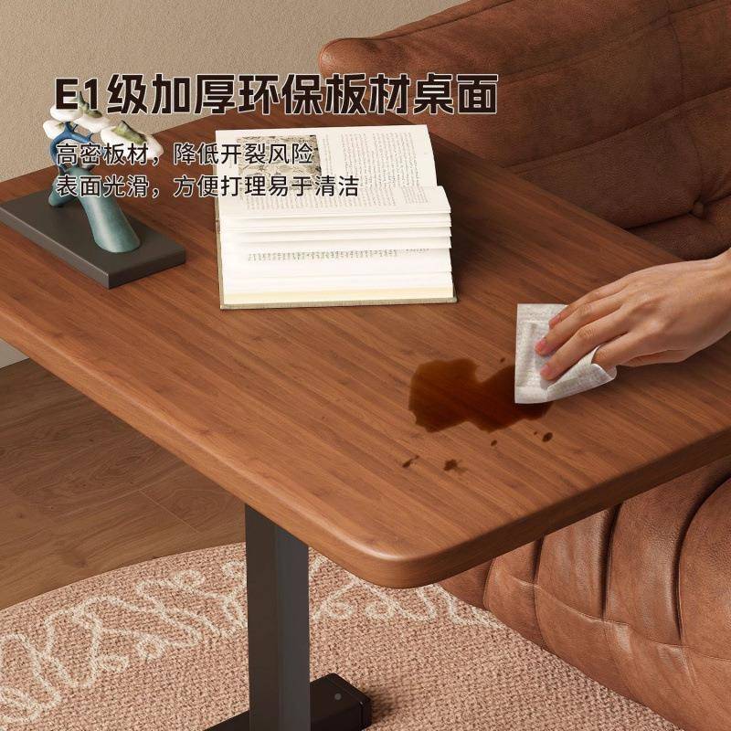 家用卧室可移动升床降边电脑桌1生耐用学台习桌学站立式工作电脑