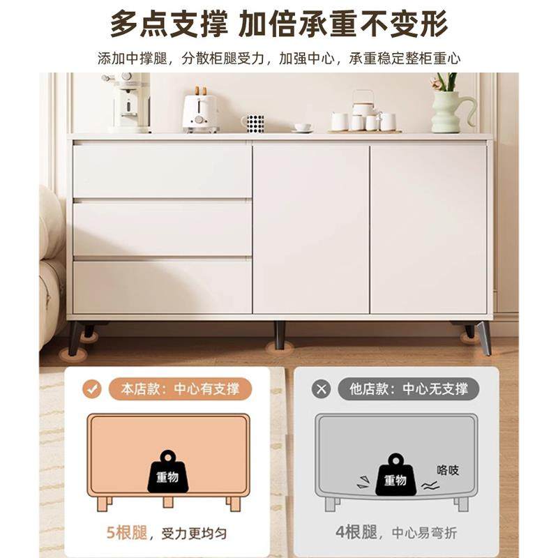 my乐造餐柜边柜奶油客茶厅靠墙储物柜水风墙边多层置物柜DFQ收纳