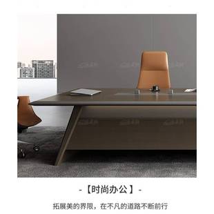 高档会议桌长桌简约现代办公室开会桌椅组合长条接待桌会议台新款