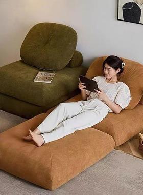 懒阳人沙发豆腐块爱小可户型台子卧室海绵垫布艺麻薯98329沙发