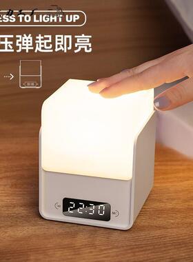 钟小夜灯柔光卧室睡眠ZRL灯婴时儿奶喂立方贴充电款床头夜间纸小