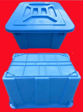 大量YAV料水海鲜塑箱冷冻藏水产箱舟冷山水箱加厚带盖614水箱