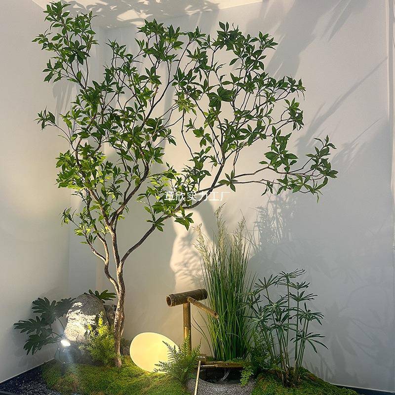 室马醉木生橱窗ZXWOLDQE造景植物内仿绿植装饰大树型假树简约景观